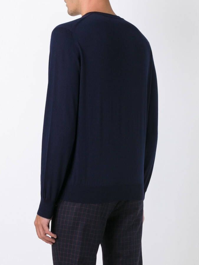 Brunello Cucinelli V-neck jumper Blauw