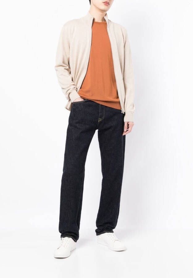 Brunello Cucinelli Vest met hoge hals Beige