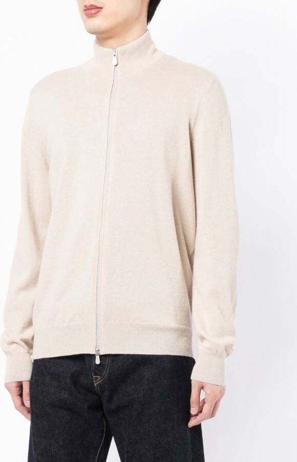 Brunello Cucinelli Vest met hoge hals Beige