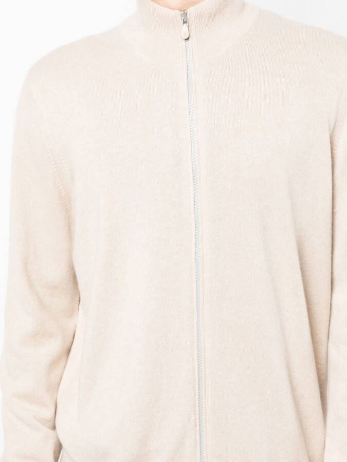 Brunello Cucinelli Vest met hoge hals Beige