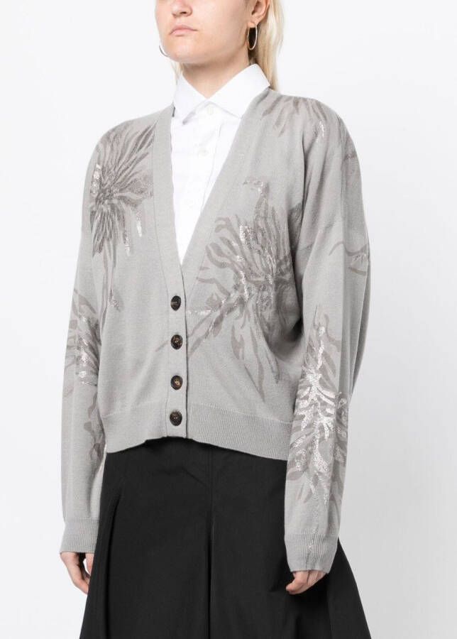 Brunello Cucinelli Vest met V-hals Grijs