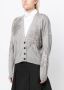 Brunello Cucinelli Vest met V-hals Grijs - Thumbnail 3