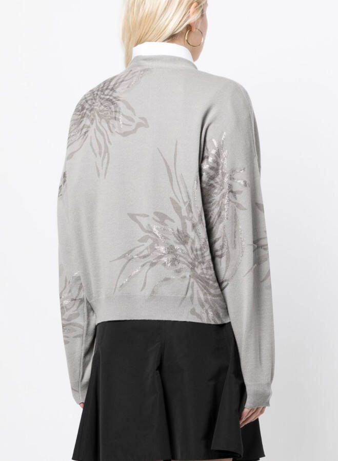 Brunello Cucinelli Vest met V-hals Grijs