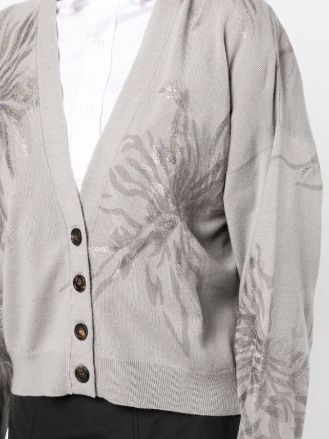 Brunello Cucinelli Vest met V-hals Grijs