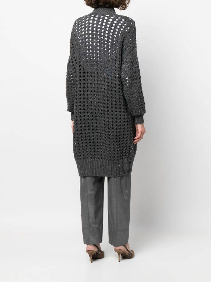 Brunello Cucinelli Vestjas met pailletten Grijs