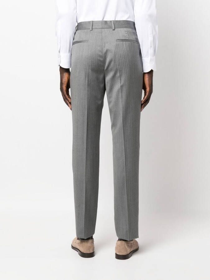 Brunello Cucinelli virgin-wool tailored trousers Grijs