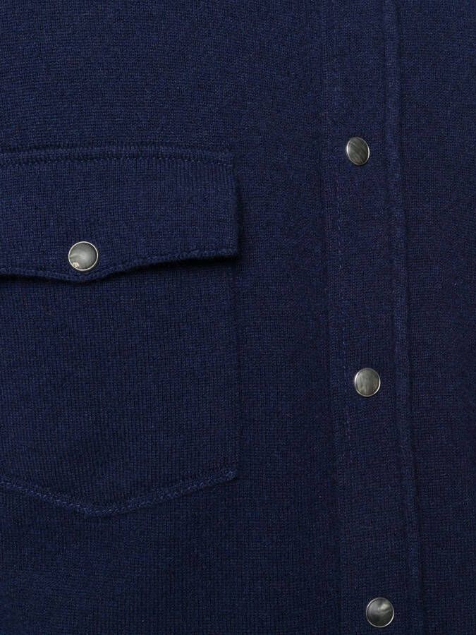 Brunello Cucinelli Wollen overhemd Blauw