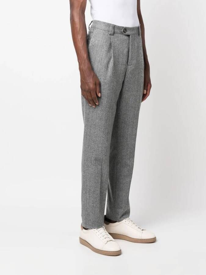 Brunello Cucinelli Wollen pantalon Grijs