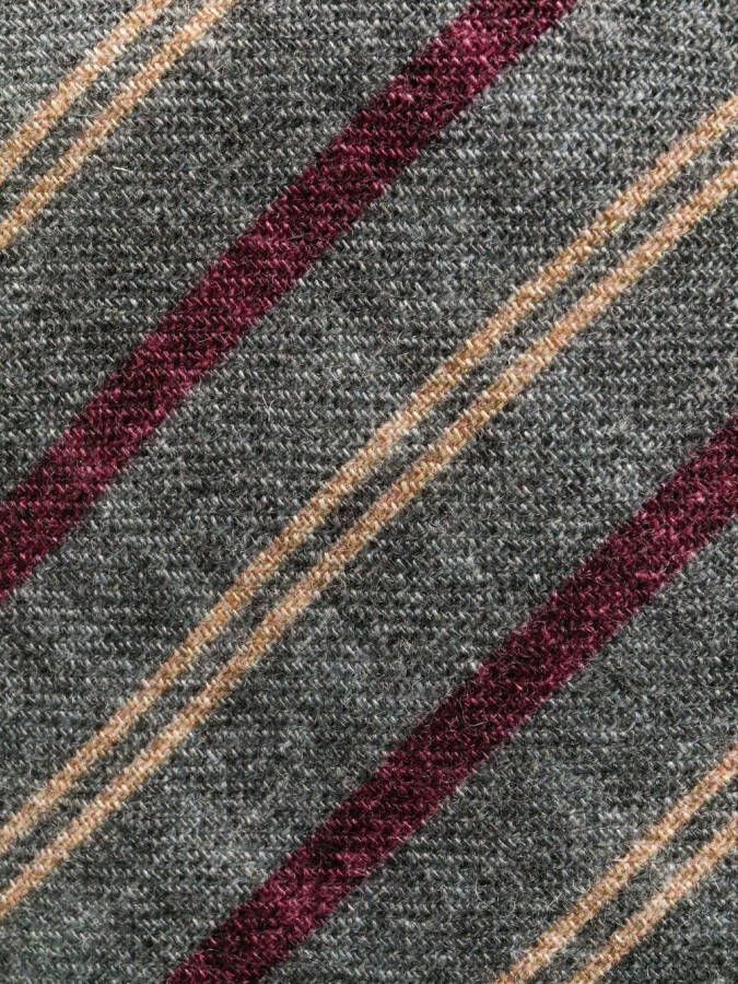 Brunello Cucinelli Wollen stropdas Grijs