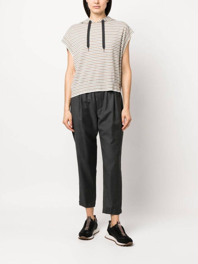 Brunello Cucinelli Wollen top Zwart