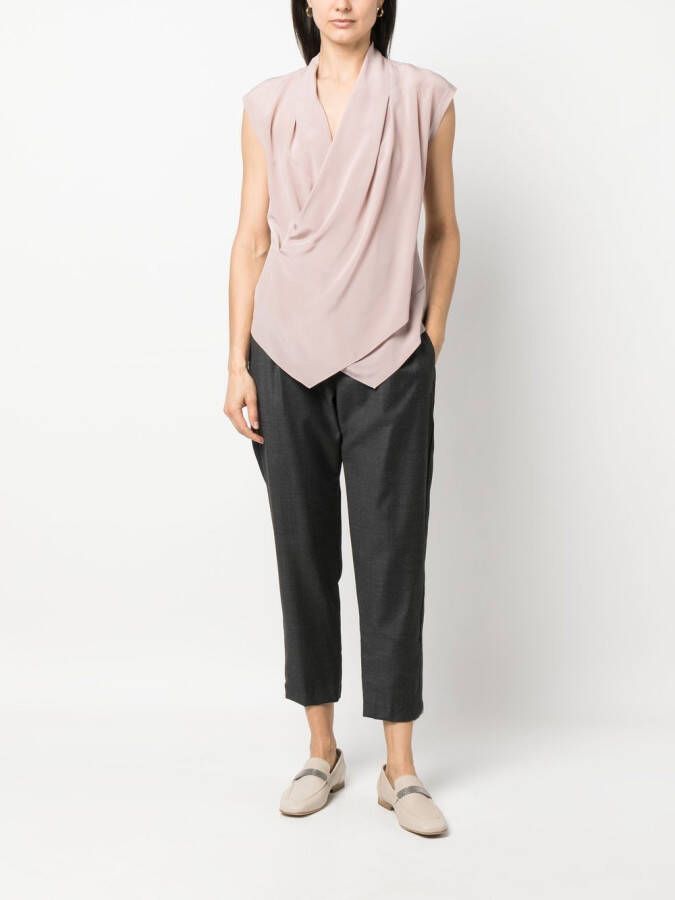 Brunello Cucinelli Zijden blouse Roze