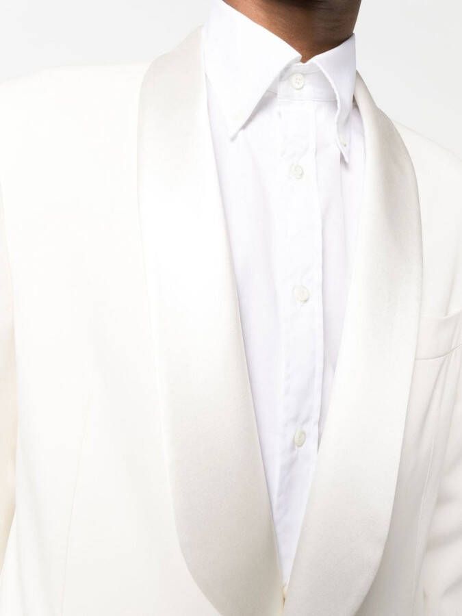 Brunello Cucinelli Zijden colbert Wit
