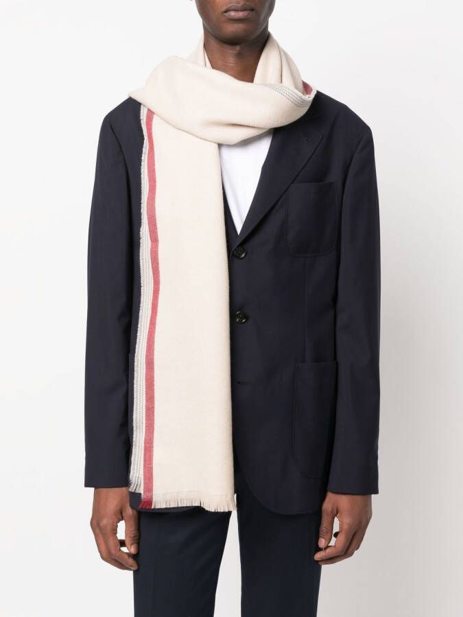 Brunello Cucinelli Zijden sjaal Beige