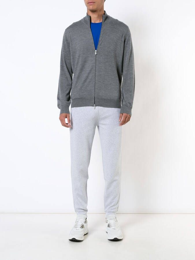 Brunello Cucinelli zipped cardigan Grijs