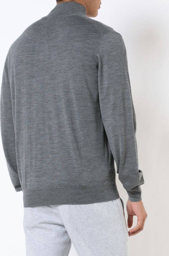 Brunello Cucinelli zipped cardigan Grijs