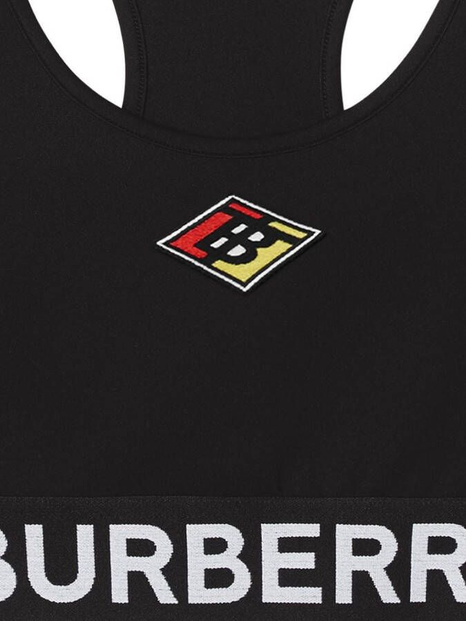 Burberry Bh met logo Zwart