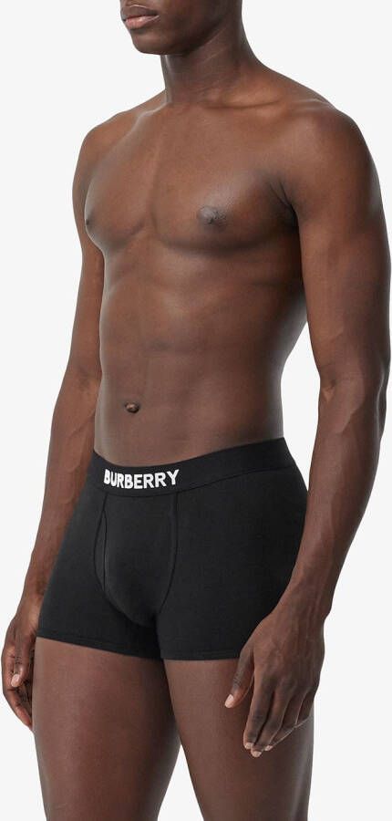 Burberry Boxershorts met logo Zwart