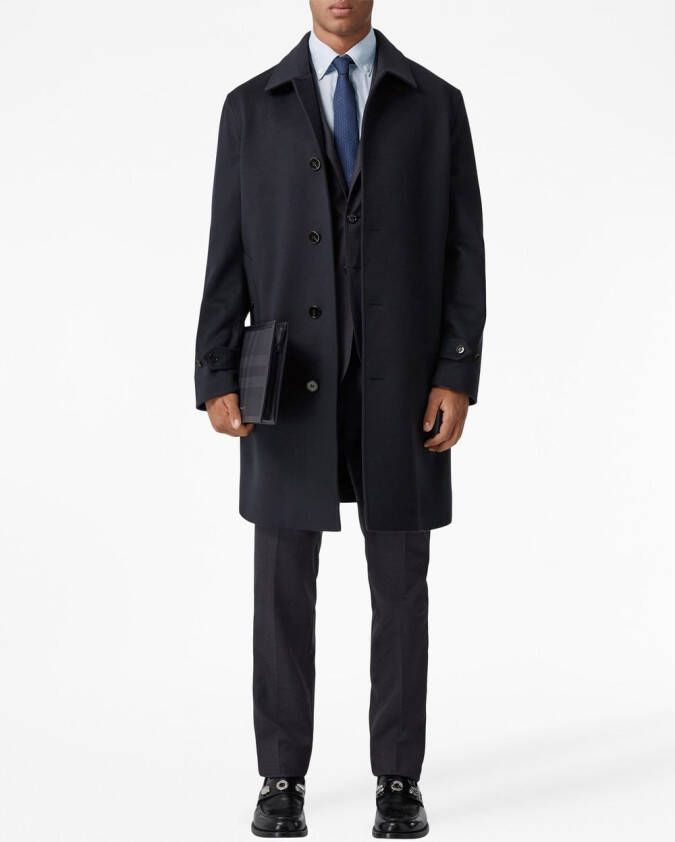 Burberry Kasjmier jas Blauw