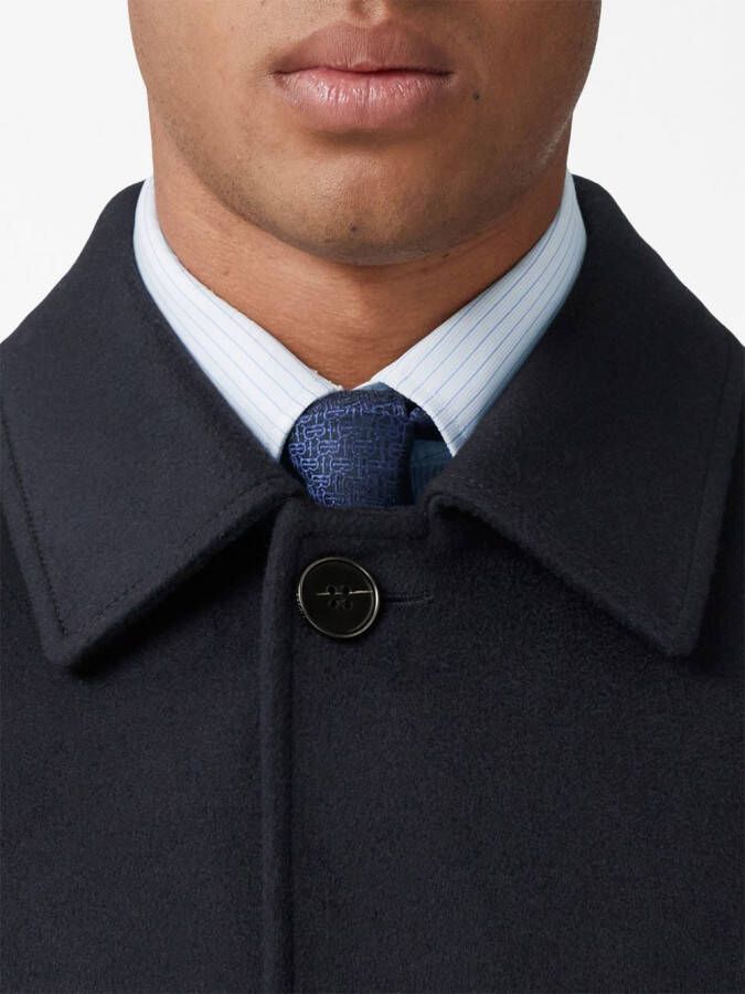 Burberry Kasjmier jas Blauw