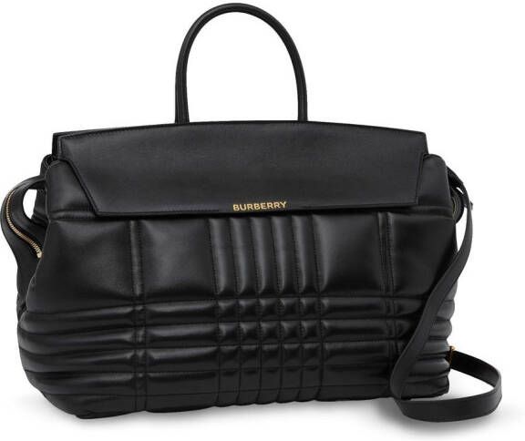 Burberry Catherine gewatteerde shopper Zwart
