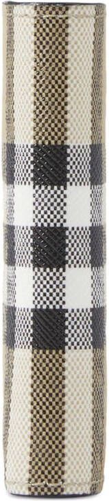 Burberry Geruite portemonnee Beige