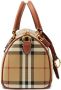 Burberry Check Mini Bowling tas Bruin - Thumbnail 5