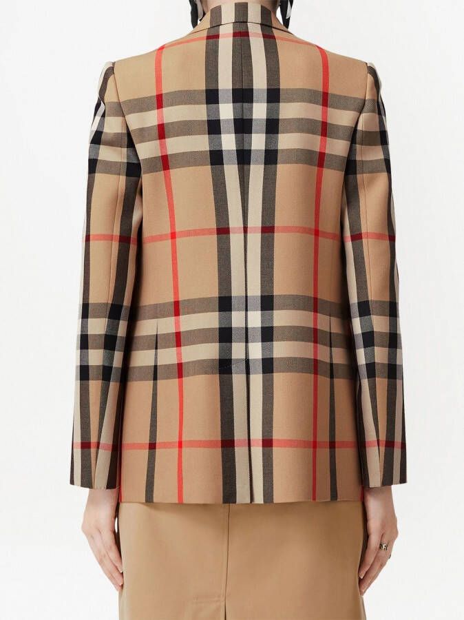 Burberry Geruit colbert Beige