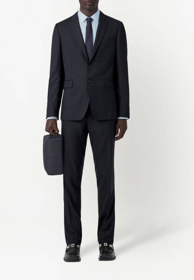 Burberry Colbert met enkele rij knopen Blauw
