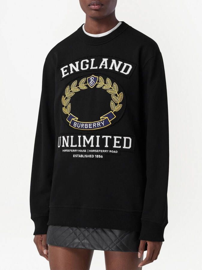 Burberry Oversized sweater Zwart