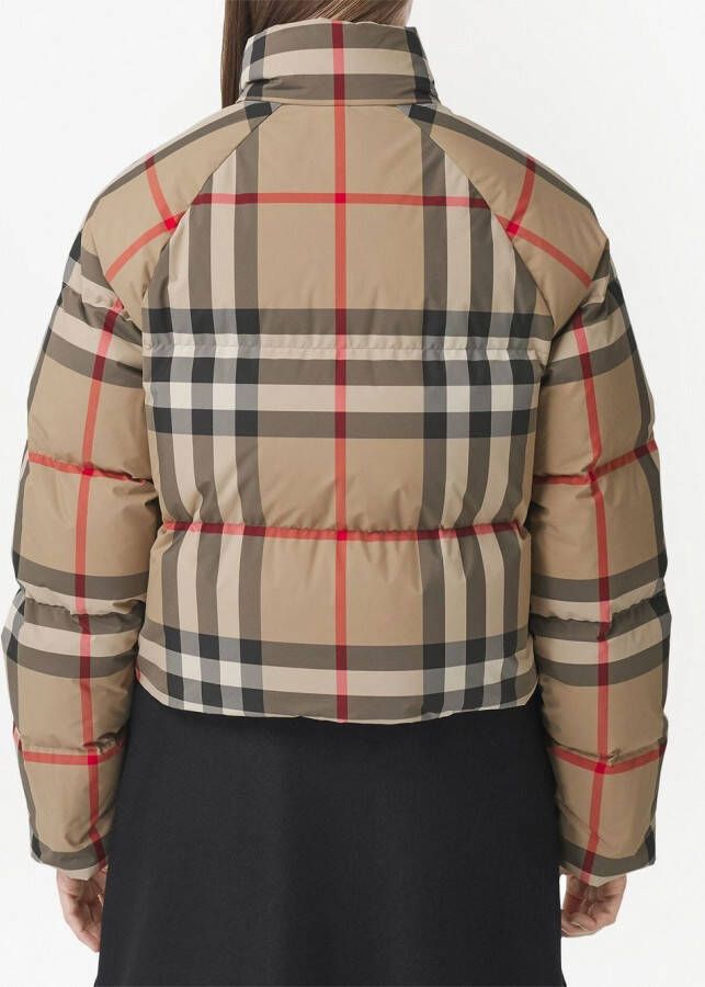 Burberry Cropped donsjack Bruin
