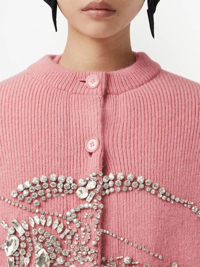 Burberry Vest verfraaid met kristallen Roze