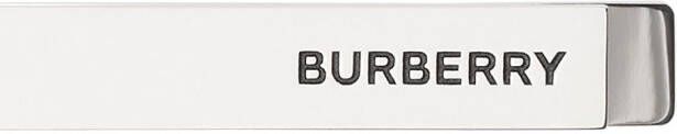 Burberry Dasspeld met logo Zilver