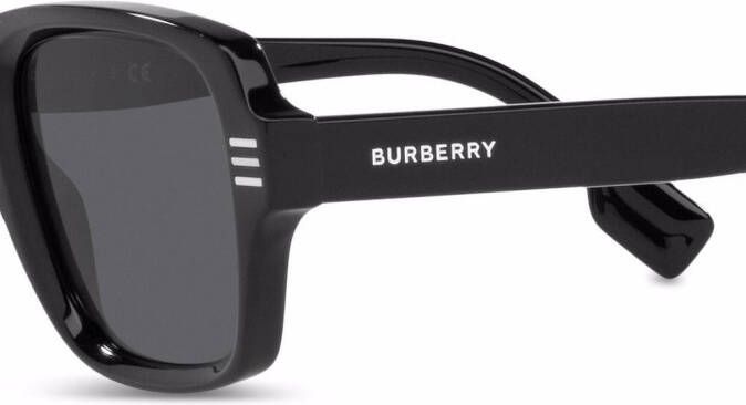 Burberry Eyewear BE4349 zonnebril met rechthoekig montuur Zwart