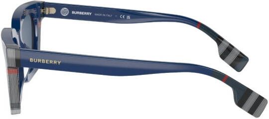 Burberry Eyewear Briar geruite zonnebril Blauw