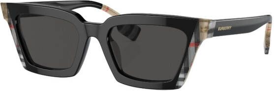 Burberry Eyewear Briar geruite zonnebril Zwart