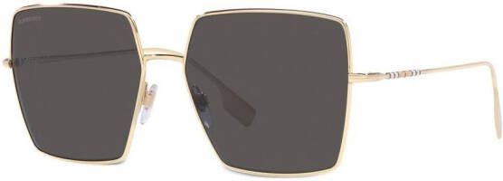 Burberry Eyewear Daphne zonnebril met geruit detail Goud