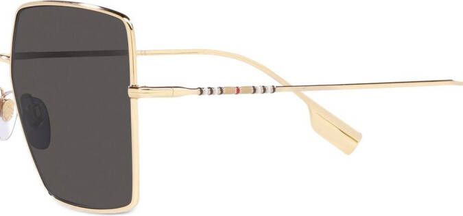 Burberry Eyewear Daphne zonnebril met geruit detail Goud