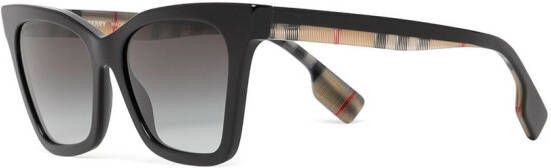 Burberry Eyewear Elsa zonnebril met Vintage check Zwart