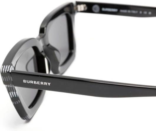 Burberry Eyewear Zonnebril met rechthoekig montuur Zwart
