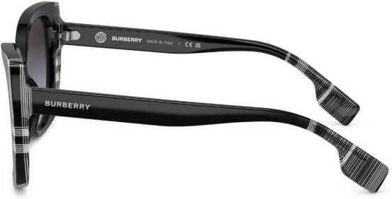 Burberry Eyewear Geruite zonnebril Zwart