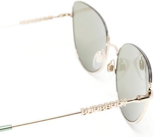 Burberry Eyewear Harper zonnebril met piloten montuur Goud