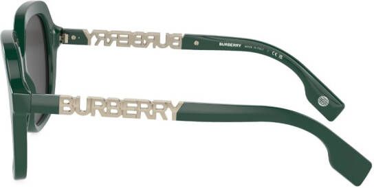 Burberry Eyewear Joni zonnebril met logo Groen