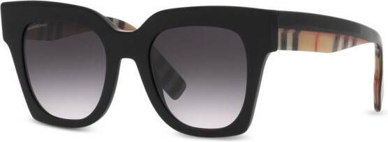 Burberry Eyewear Kitty zonnebril met vierkant montuur Zwart