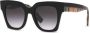 Burberry Eyewear Kitty zonnebril met vierkant montuur Zwart - Thumbnail 2