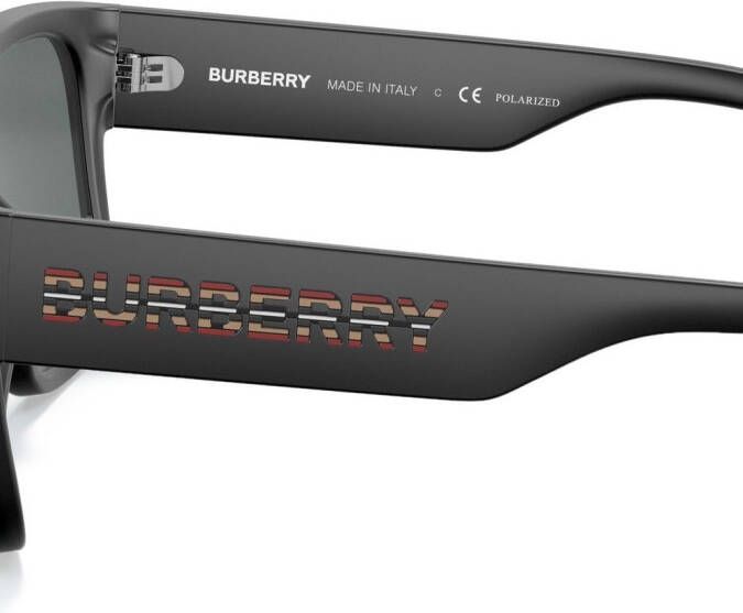 Burberry Eyewear Knight zonnebril met vierkant montuur Zwart