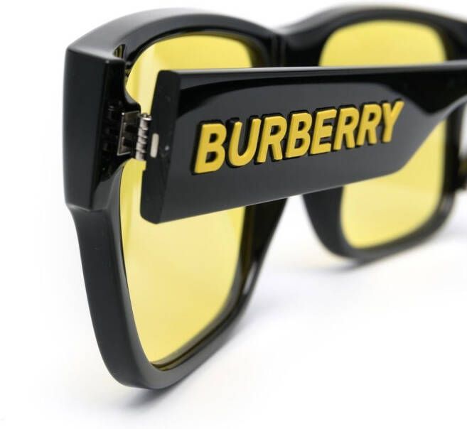 Burberry Eyewear Knight zonnebril met vierkant montuur Zwart
