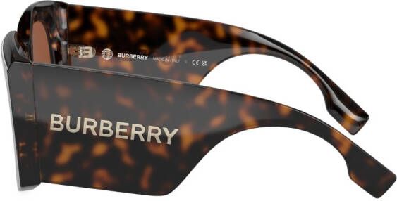 Burberry Eyewear Zonnebril met geometrisch montuur Bruin