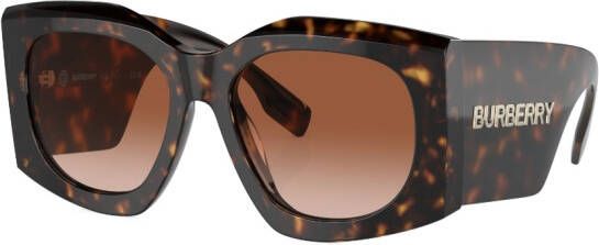 Burberry Eyewear Zonnebril met geometrisch montuur Bruin