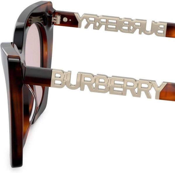 Burberry Eyewear Zonnebril met schildpadschild design Bruin
