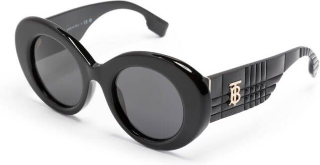 Burberry Eyewear Zonnebril met oversized rond montuur Zwart